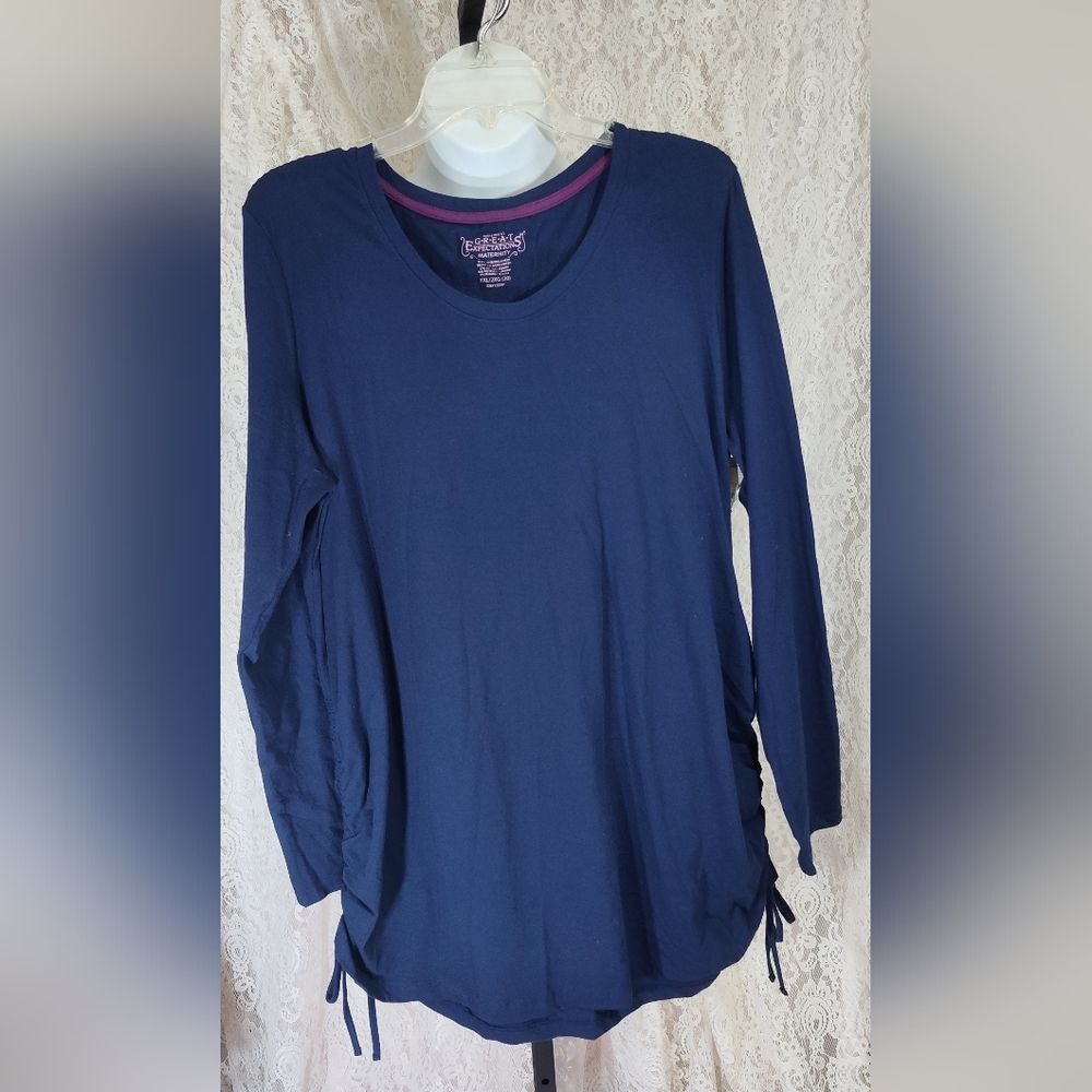 Great Expectations Maternity Knit Top Tunic Lounging NWOT  Size XXL (2X)